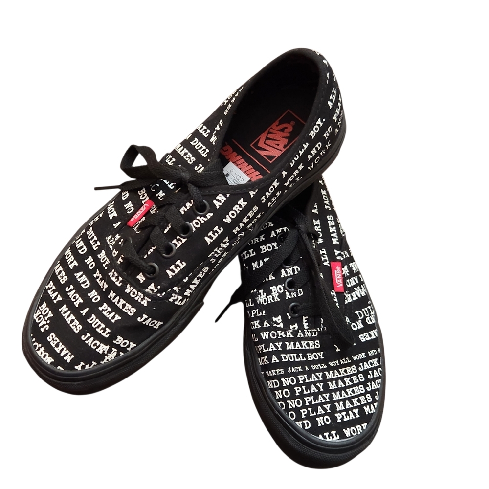 Vans House of Terror Authentic The Shining Dull Boy Limited Black Shoes NEW